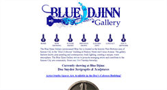 Desktop Screenshot of bluedjinngallery.com